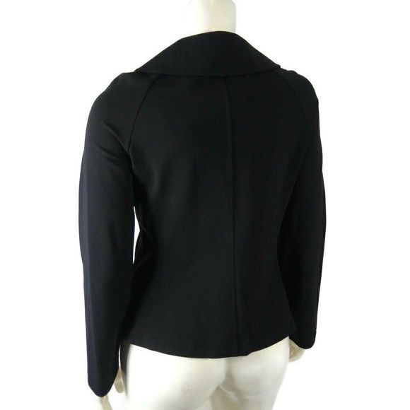 LAFAYETTE 148 Women’s Medium Black Snap Button Blazer Jacket - Picture 4 of 7